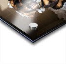 German Shepherd Puppy Sits Among Paper Destruction Acrylic print