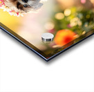 Shih Tzu Puppy Sits Proudly Wearing Flower Crown Impression Acrylique