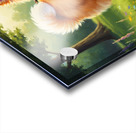 Pomeranian Puppy Discovers Perfect Stick Impression Acrylique