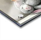 Bulldog Puppy Naps With His Beloved Rabbit Friend Impression Acrylique