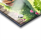 Bulldog Puppy Explores The Garden Alone Acrylic print