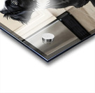 Border Collie Puppy Anticipates Delicious Treat Impression Acrylique