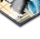 Border Collie Puppy Discovers Cozy Blanket Fort Acrylic print