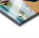 Tired Yorkshire Terrier Puppy Rests On Beach Impression Acrylique