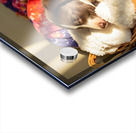 German Shorthaired Pointer Puppy Discovers Cozy Basket Impression Acrylique