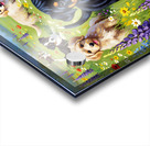 Rottweiler Puppy Discovers Wildflower Field Acrylic print