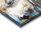 Poodle Puppy Cooling Off In A Pond Acrylic print