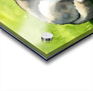 Content Husky Puppy Enjoys Victory With Bone Impression Acrylique