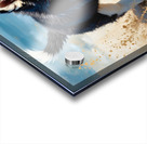 Husky Puppy Digging Excitedly In Beach Sand Acrylic print