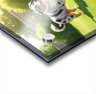 Australian Shepherd Puppy Meets New Friends Impression Acrylique