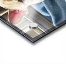 Sleepy French Bulldog Puppy Begins To Yawn Impression Acrylique