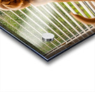 Golden Retriever Puppy Watches Rain Through Window Impression Acrylique