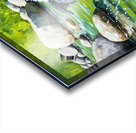 Sleepy Border Collie Puppy Rests Under The Oak Tree Impression Acrylique