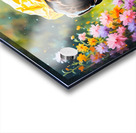 Happy Puppy Rests On Porch After Rainy Walk Acrylic print