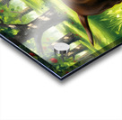 Happy Puppy Enjoys Apple Treat Acrylic print