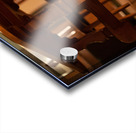 Curious Puppy Peeks From Behind Bookshelf Acrylic print