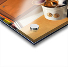 Free Corgi Puppy Celebrates His Escape Acrylic print