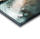 Pomeranian Puppy Watches First Raindrops Fall Acrylic print