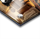 Vigilant Puppy Guards Hidden Toy Location Impression Acrylique