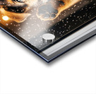 Confused German Shepherd Puppy Tilts Head At Glass Door Impression Acrylique