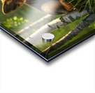 Curious Puppy King Spots Something Interesting Impression Acrylique