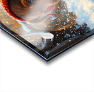 Dachshund Puppys First Snowy Adventure With Earmuffs Impression Acrylique