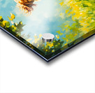 Exhausted Golden Puppy Rests After Helicopter Play Impression Acrylique