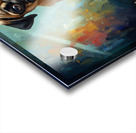 Contented Pug Puppy Enjoys Aromatic Discovery Impression Acrylique