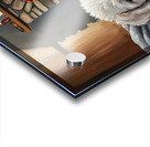 Bichon Frise Puppy Dreams By The Fireplace Impression Acrylique