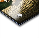 Corgi Puppy Spots Squirrel At Tree Base Acrylic print