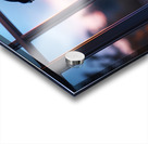 Boston Terrier Puppy Gets Special Collar Acrylic print