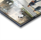 Husky Puppy Discovers City Life From Window Perch Acrylic print