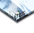 Chihuahua Puppys First Winter Day In Red Sweater Impression Acrylique