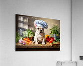 French Bulldog Puppy Chef Ready To Cook Impression acrylique