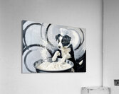 Border Collie Puppys First Cooking Adventure Acrylic Print