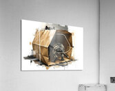 Happy Cane Corso Puppy Emerges From Shopping Bag Fun Acrylic Print