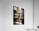 Face Unknown with Puppy Courage Acrylic Print