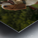 Beagle Puppy Enjoys Victory After Tug-Of-War Fun Impression metal