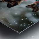 German Shepherd Puppys First Snow Day Adventure Impression metal