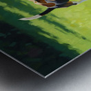 Beagle Puppy Runs To Join Sibling Playtime Fun Metal print