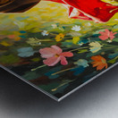 Beagle Puppy Discovers His Magic Cape Metal print