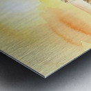 Beagle Puppy Shows Off Sandcastle Creation Metal print