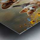 Corgi Puppy Ready For Rainy Day Adventure Impression metal