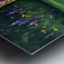 Pembroke Welsh Corgi Puppy Discovers New Hand Game Metal print