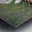 Muddy Bichon Frise Puppy After Puddle Adventure Metal print