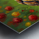 Beagle Puppy Rests With New Tortoise Friend Impression metal