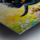 Rottweiler Puppy Ready To Play With Siblings Metal print