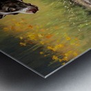 Happy Muddy German Shorthaired Pointer Puppy After Puddle Adventure Impression metal