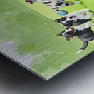 Australian Shepherd Puppy Spots Tennis Ball Metal print