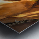 Beagle Puppy Discovers Perfect Hiding Spot Metal print